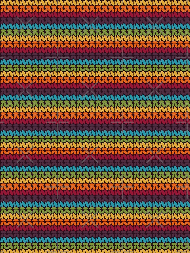 Pseudo crochet pattern with rainbow colors by nobelbunt