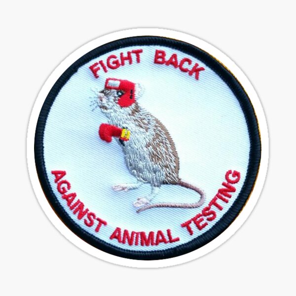 fight back against animal testing Sticker