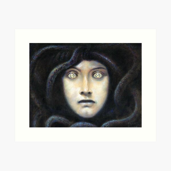 Medusa - Franz Von Stuck Art Print