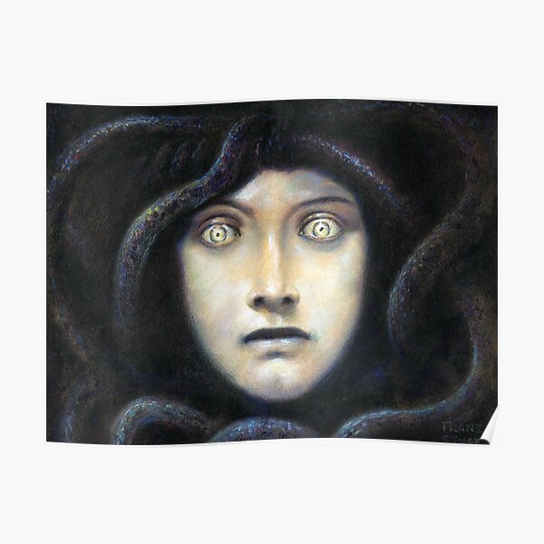 Medusa - Franz Von Stuck Poster