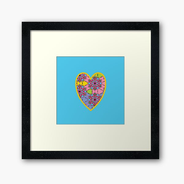 Happy Valentines Day - 3 Framed Art Print