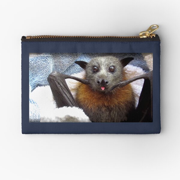 Batzilla - Battie for my Birthday by Batzilla Zipper Pouch