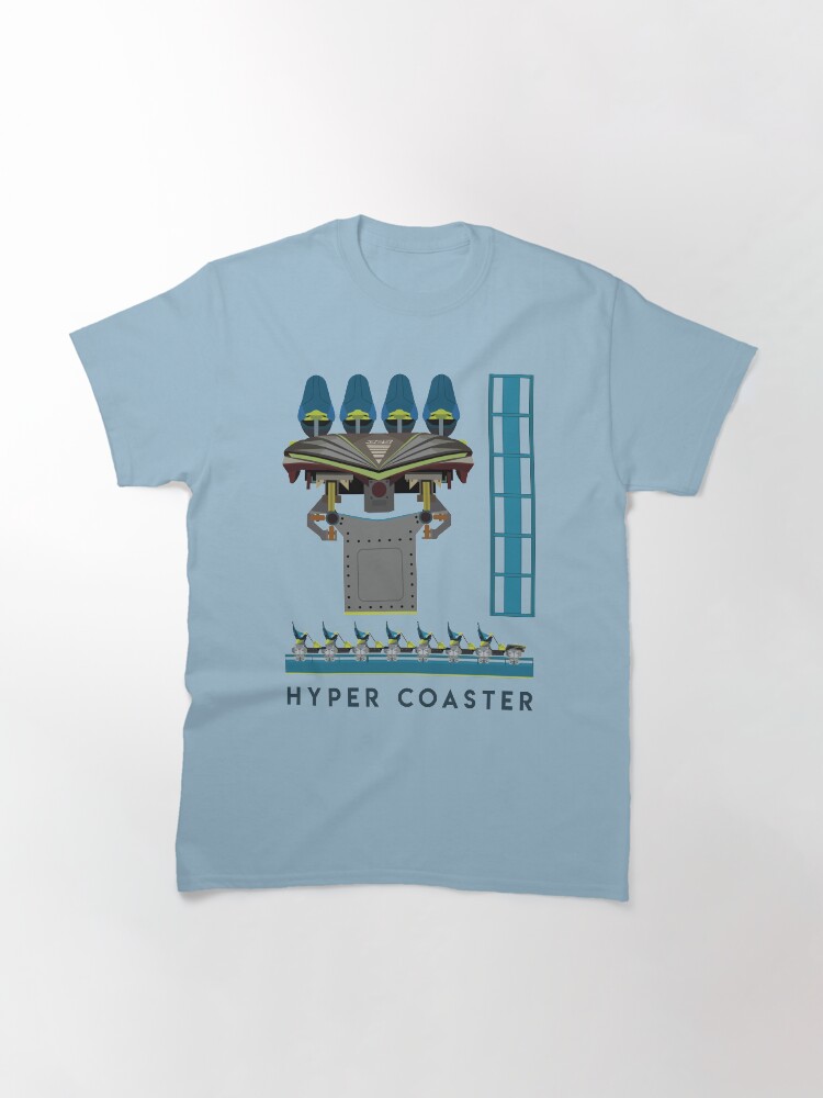 Alternate view of Fury 326 Rollercoaster Design - B&M Hyper Coaster Classic T-Shirt