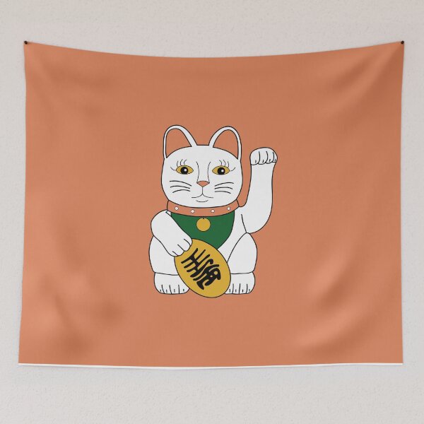 Item preview, Maneki Neko - lucky cat - orange designed and sold by tuurskaya.