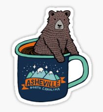 Asheville Bear Cup Sticker