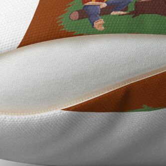 Alternate view of Gentleman's Tea - Color Throw Pillow
