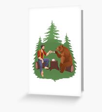 Gentleman's Tea - Color Greeting Card