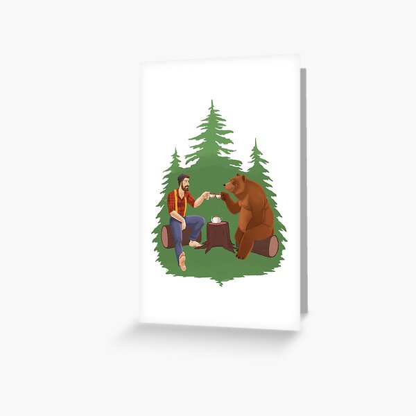 Gentleman's Tea - Color Greeting Card