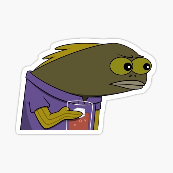 "Fish MEME" Sticker for Sale by cosmiccomics | Redbubble