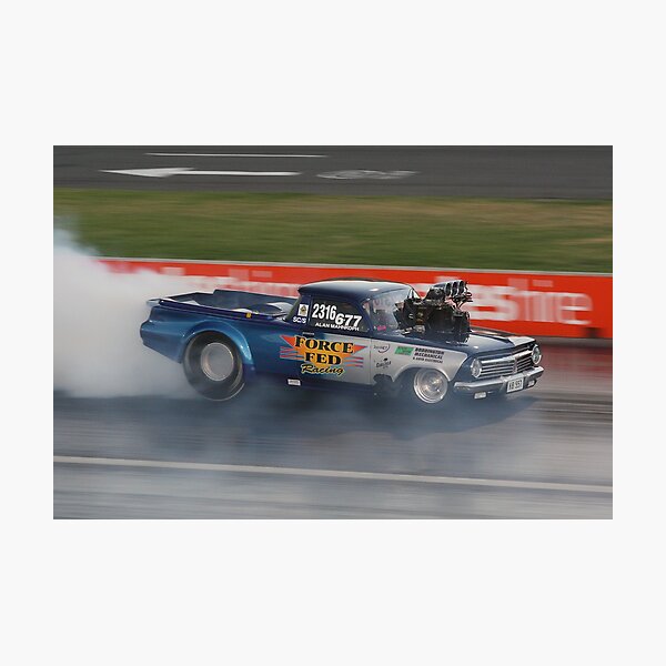Drag Racing at Kwinana Motorplex Photographic Print