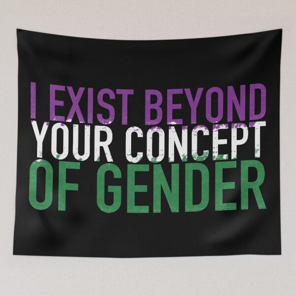 Item preview, I Exist Beyond Your Concept of Gender designed and sold by Skyler Orion X.