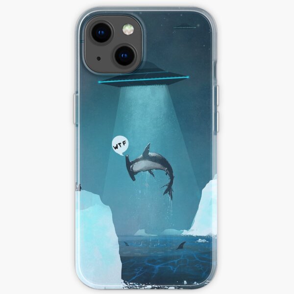ufo shark iPhone Soft Case