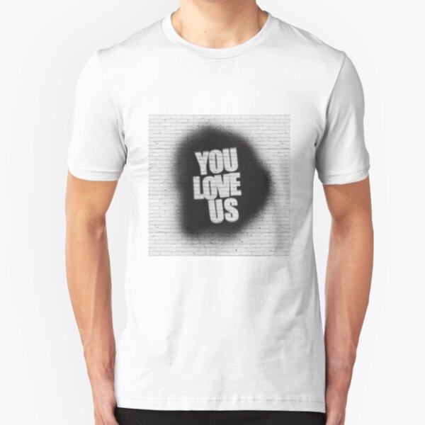 Manic Street Preachers - You Love Us graffiti Slim Fit T-Shirt