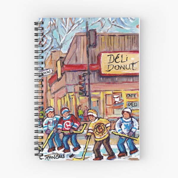 Item preview, SOUTH WEST MONTREAL WINTER SCENE PAINTING RUE WELLINGTON AND WILLIBRORD VERDUN HOCKEY STREET SCENE designed and sold by Carole  Spandau.