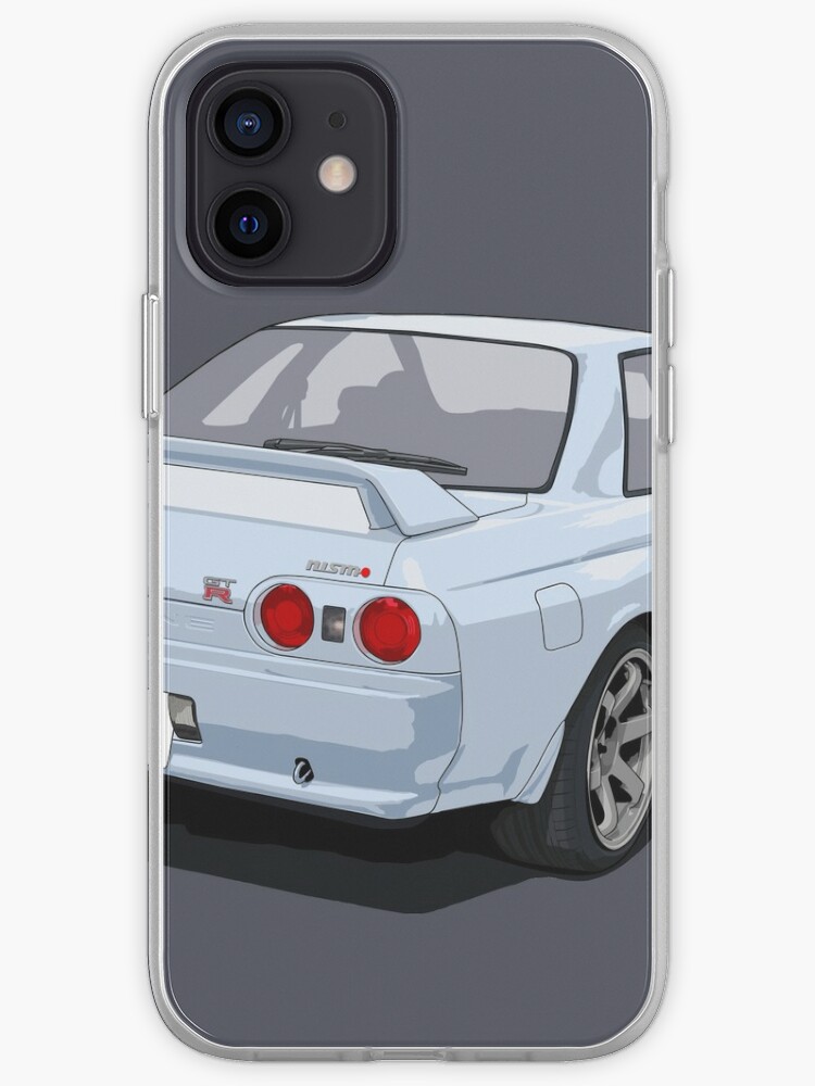 Skyline R32 Gtr White Iphone Case Cover By Artymotive Redbubble