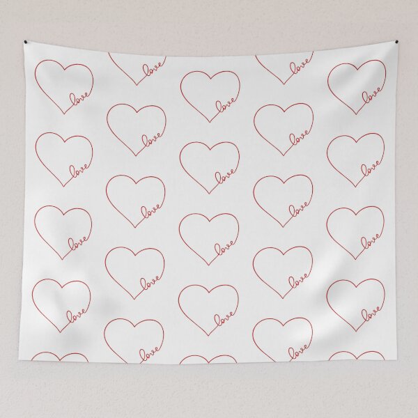 Item preview, Love Heart Red Lovely Heartline Writing Lover Gift designed and sold by Style4You24.