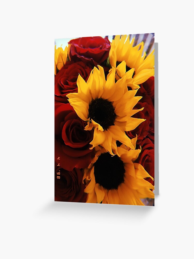 Tarjetas de felicitación «Ramo de girasol y rosas.» de ESOV9ONCER |  Redbubble