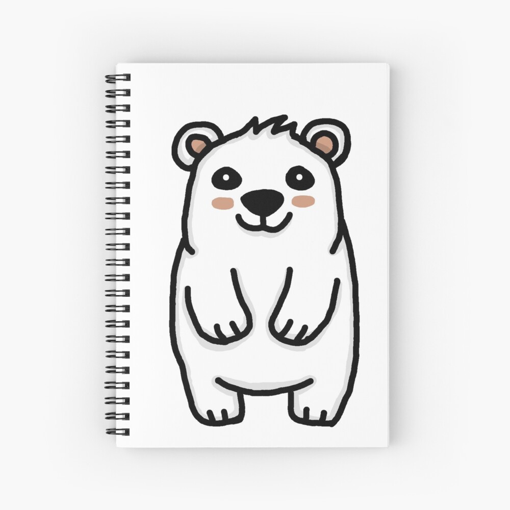 Polar bear cub drawing simple inactive (ice feather) - Illustrations ART  street