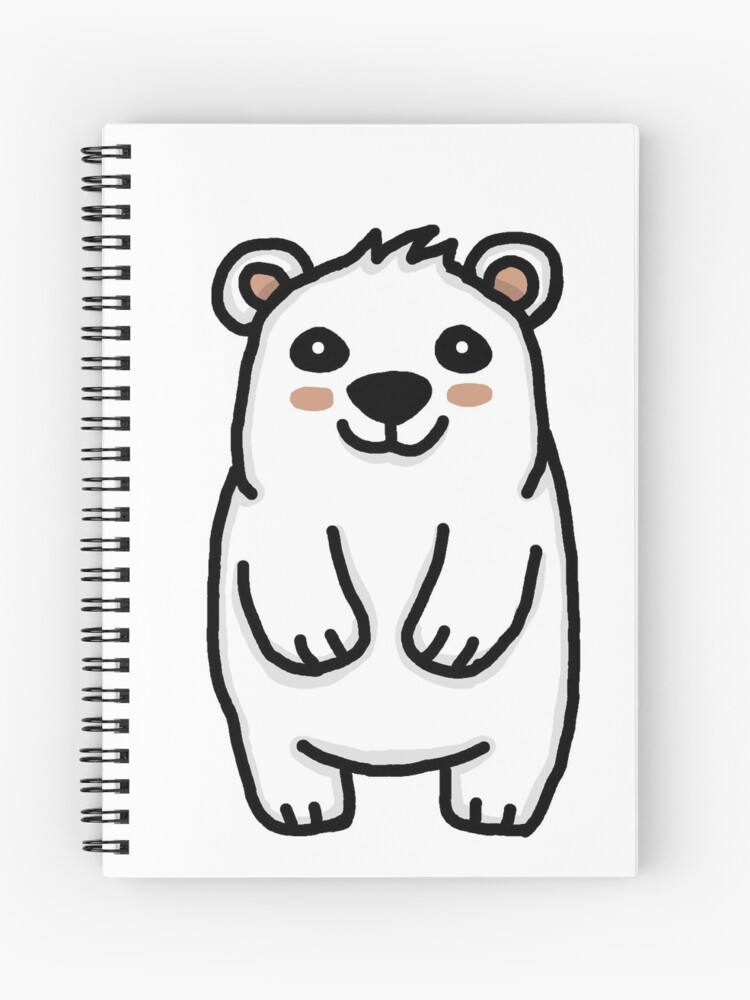 Cuaderno de espiral «Oso polar, animal, dibujo, dulce.» de nijess |  Redbubble
