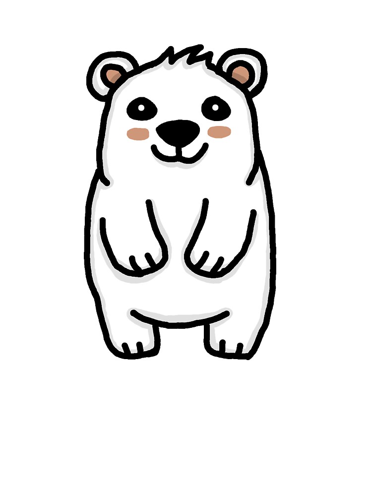 Camiseta para niños «Oso polar, animal, dibujo, dulce.» de nijess |  Redbubble