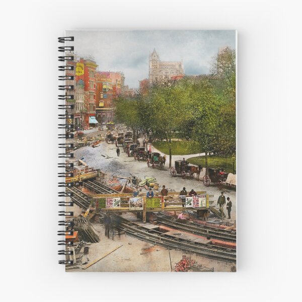 Item preview, City - New York - Laying the track 1891 designed and sold by Mike Savad Photography.