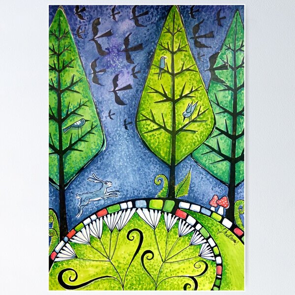 Item preview, Black birds across the sky designed and sold by sanyijudit.
