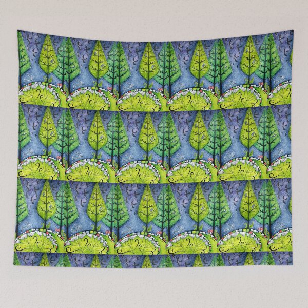 Item preview, Black birds across the sky designed and sold by sanyijudit.