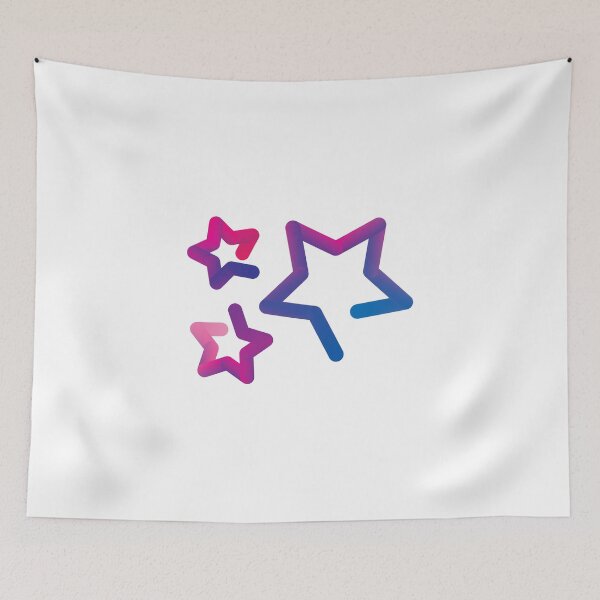 Item preview, Blue to Pink Gradient Stars designed and sold by KPoppy Art.