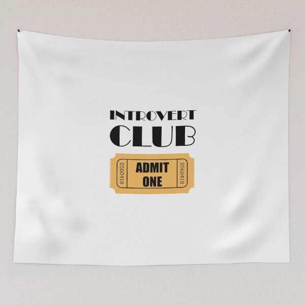 Item preview, Introvert Club Admit One Ticket Funny designed and sold by TheBestStore.