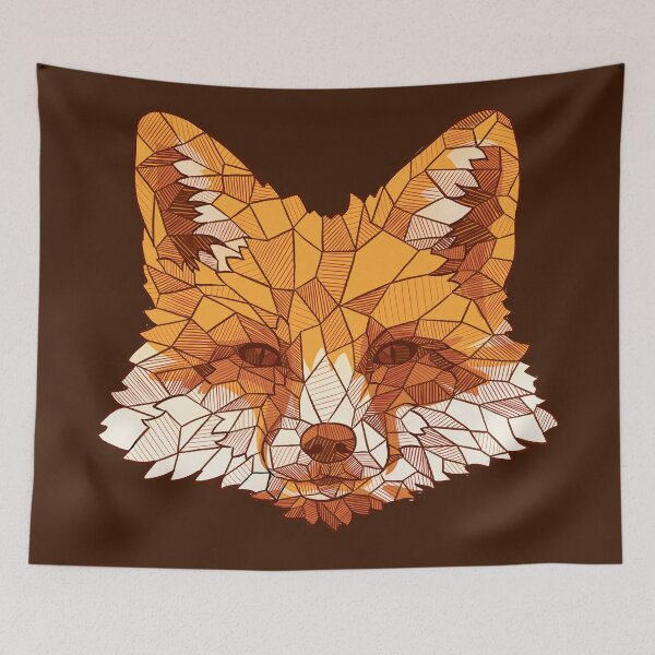Item preview, Fox Colorful Geometric Sketchy Design designed and sold by polliadesign.