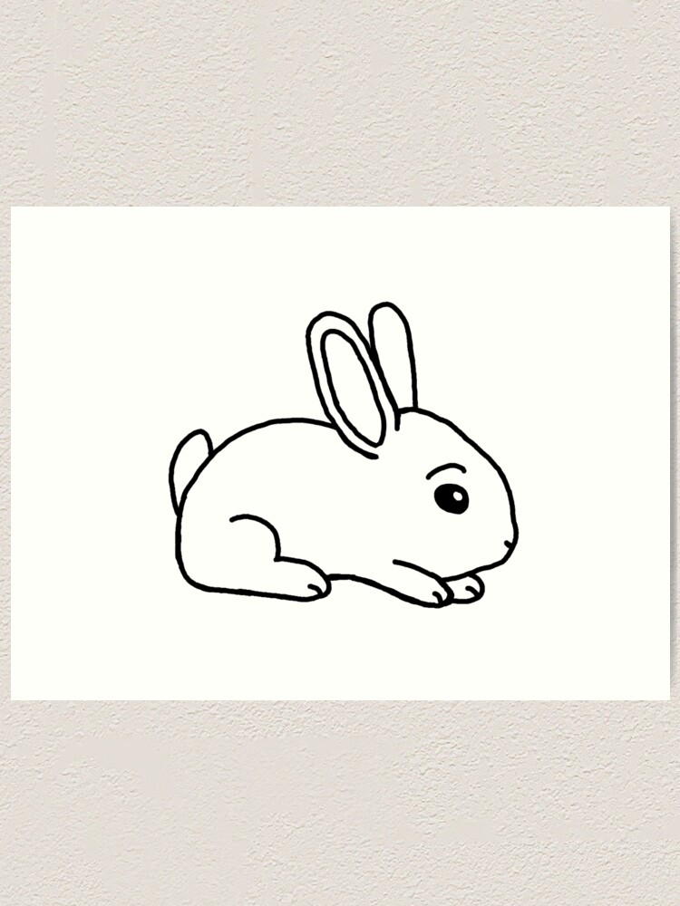 Bunny rabbit continuous line art drawing Vector Image