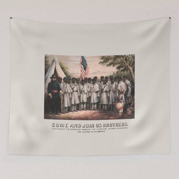 Item preview, Colored Regiment Recruiting Poster - Civil War - 1864 designed and sold by warishellstore.