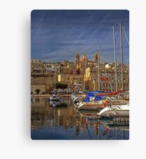 Birgu-Berth, Malta Canvas Print