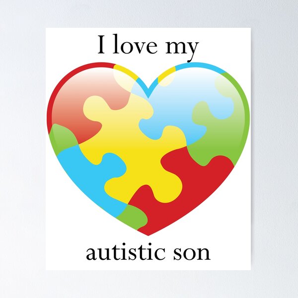 Item preview, I love my autistic son - Autism awareness design designed and sold by crdraper.