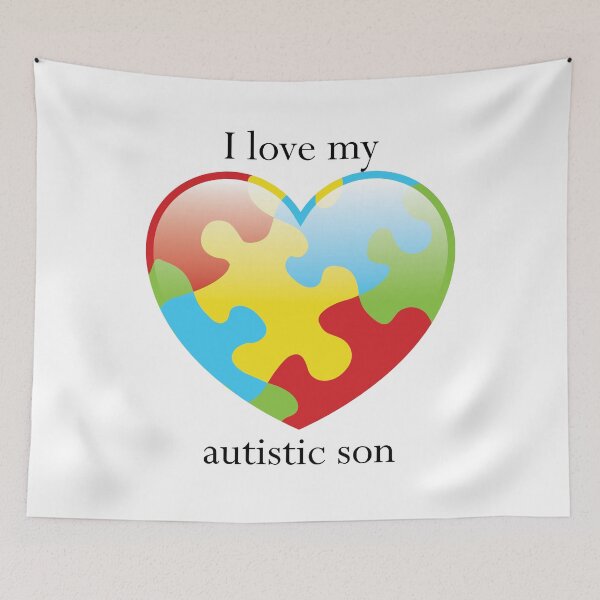 Item preview, I love my autistic son - Autism awareness design designed and sold by crdraper.