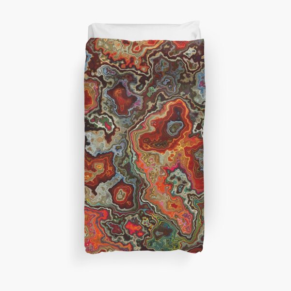 Blood Geode Duvet Cover