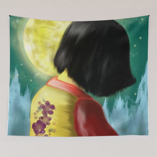 Item preview, The Girl with the Flower Jacket designed and sold by ZoeN-P.