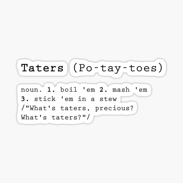 Artikel-Vorschau von Taters, designt und verkauft von PeculiarPDesigns.