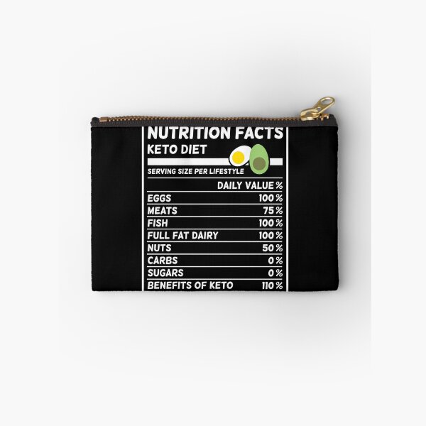 Item preview, Funny Keto Food Diet Nutrition Facts Ketosis designed and sold by gymdrunk.