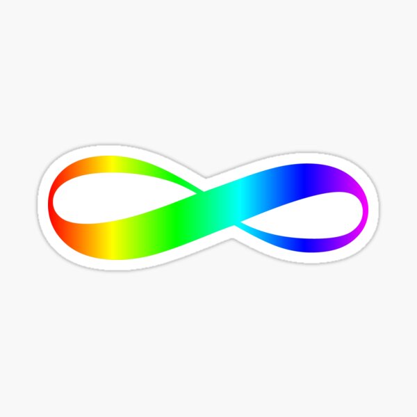 Item preview, Rainbow-colored infinity icon designed and sold by Dator.