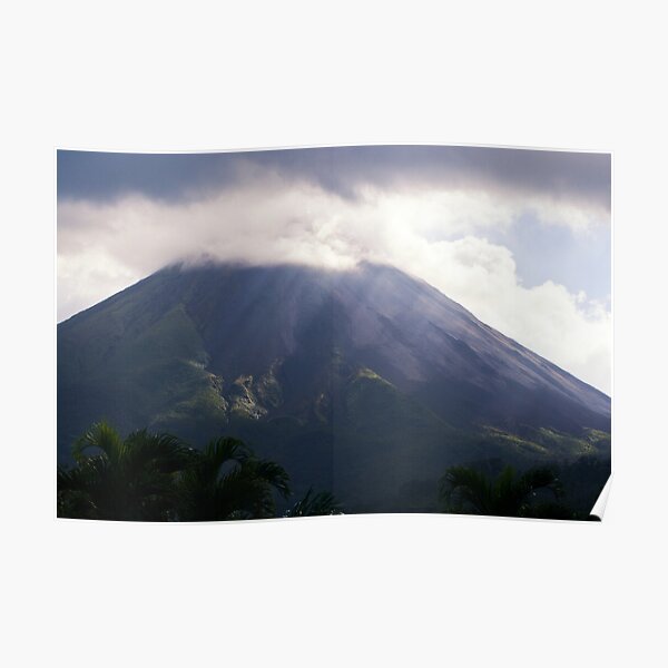Arenal Volcano In the Mist Poster