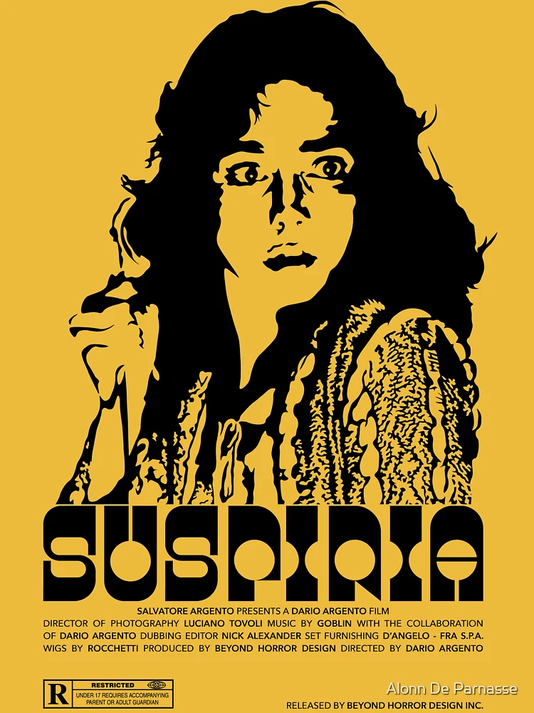 DARIO ARGENTO'S SUSPIRIA - SUZY BLACK STANDARD EDITION T-SHIRT – Atom Age  Industries