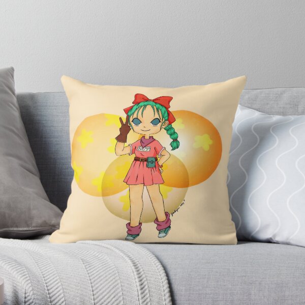 Dragonball | Young Bulma Throw Pillow