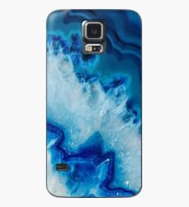 Kristallblauer Iphone & Galaxy Case Hülle & Klebefolie für Samsung Galaxy