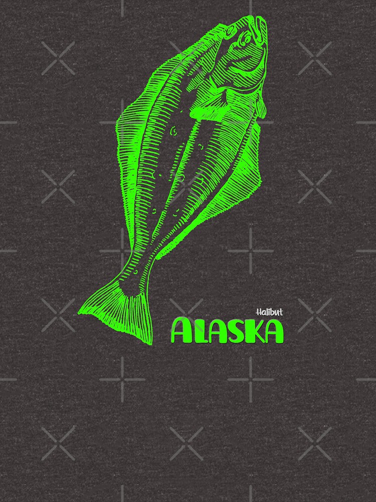 "Halibut, Alaska" Tshirt for Sale by AlaskaExtreme Redbubble