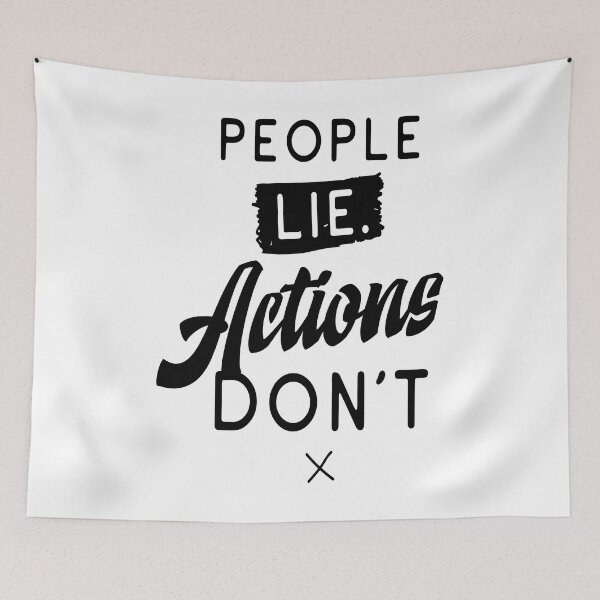 Item preview, People Lie Actions Don't designed and sold by ProjectX23.
