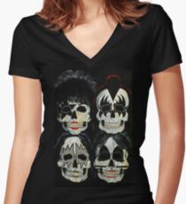 Killer Kiss Women's Fitted V-Neck T-Shirt