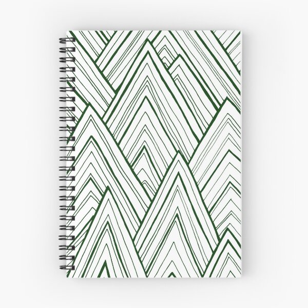 Aperçu de l'œuvre Montagnes à rayures - vert foncé créée et vendue par Sally Cummings.