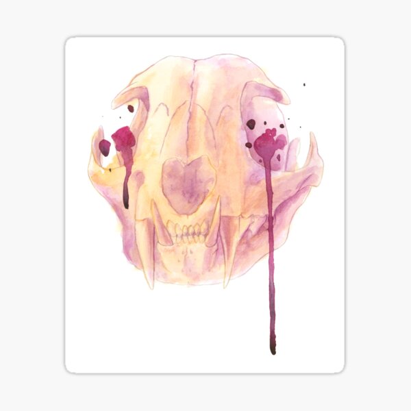 Mother Nature - Lynx Skull Sticker