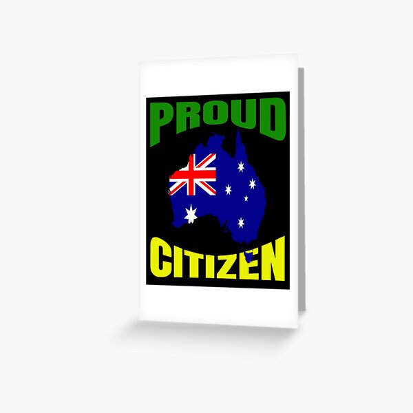 Proud new Aussie Citizen 2020 Face Australia Day Mask and More Stuff Greeting Card